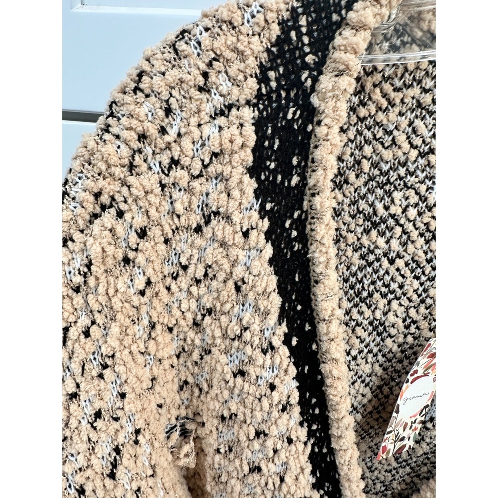 Gimmicks‎ Buckle Sweater Women's Size L Large Faux Wrap Textured Knit - Picture 3 of 6